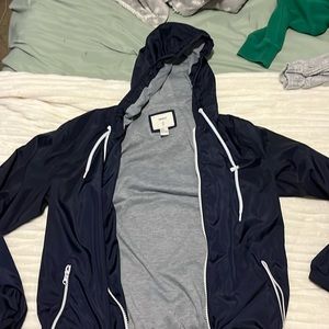 Navy Blue Windbreaker